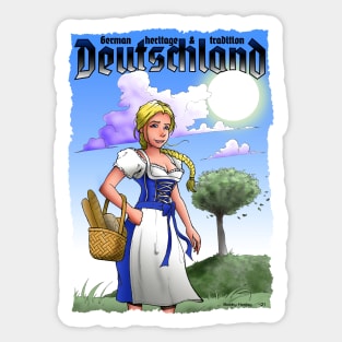 Deutschland - Bread Girl Sticker
